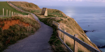 Walking path next to the sea